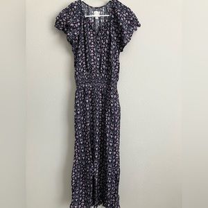 Destination 365 Short-Sleeve Midi Dress w Smocking- black (sz) a596751